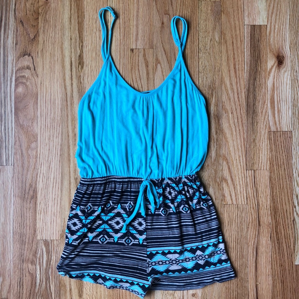 Comfy Rue21 Blue Romper